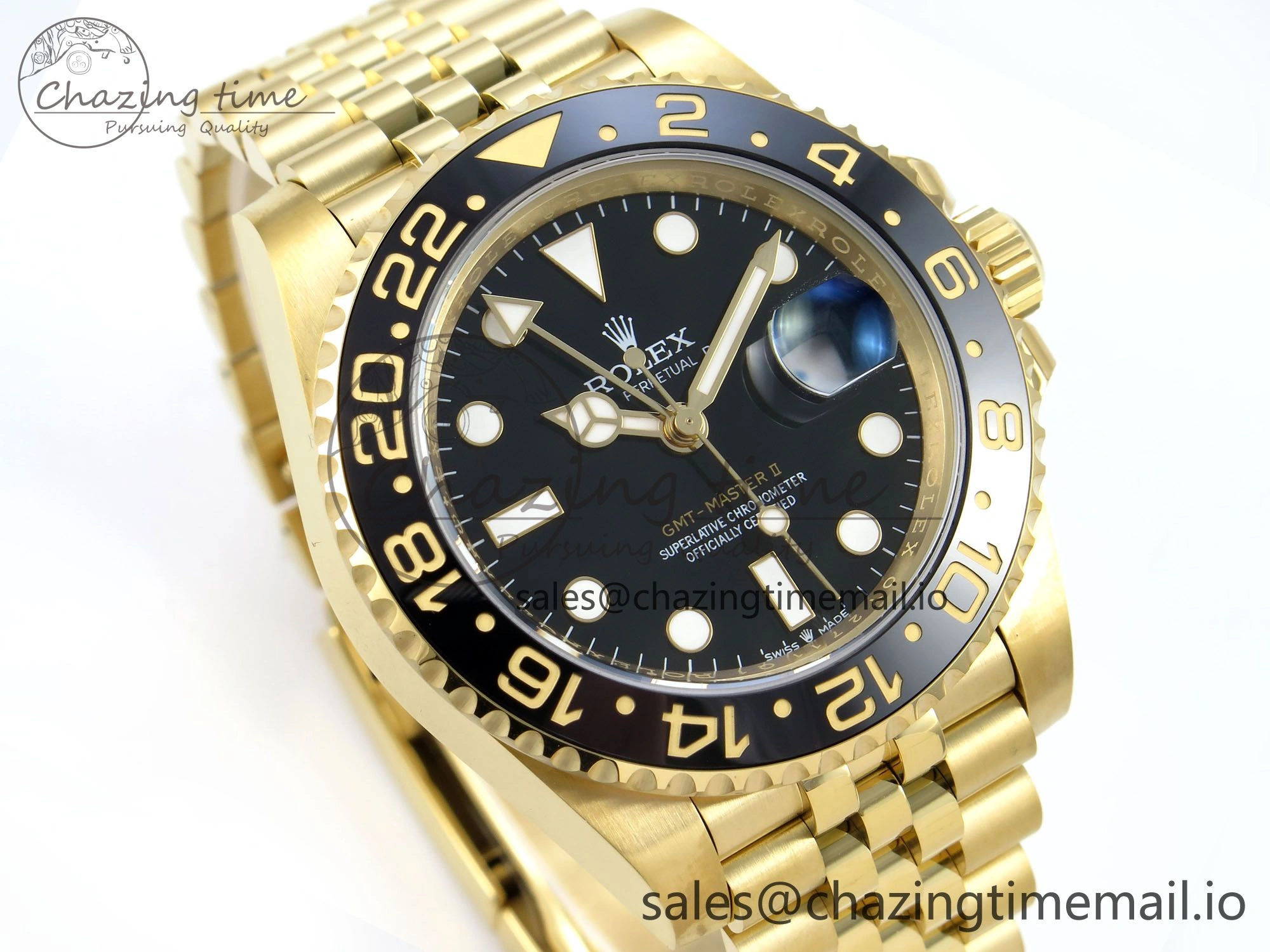 GMT-Master II 126718 LN Black Ceramic 904L Steel EWE 1:1 Best Edition on Jubilee Strap EWE3285 V ZipUp 822