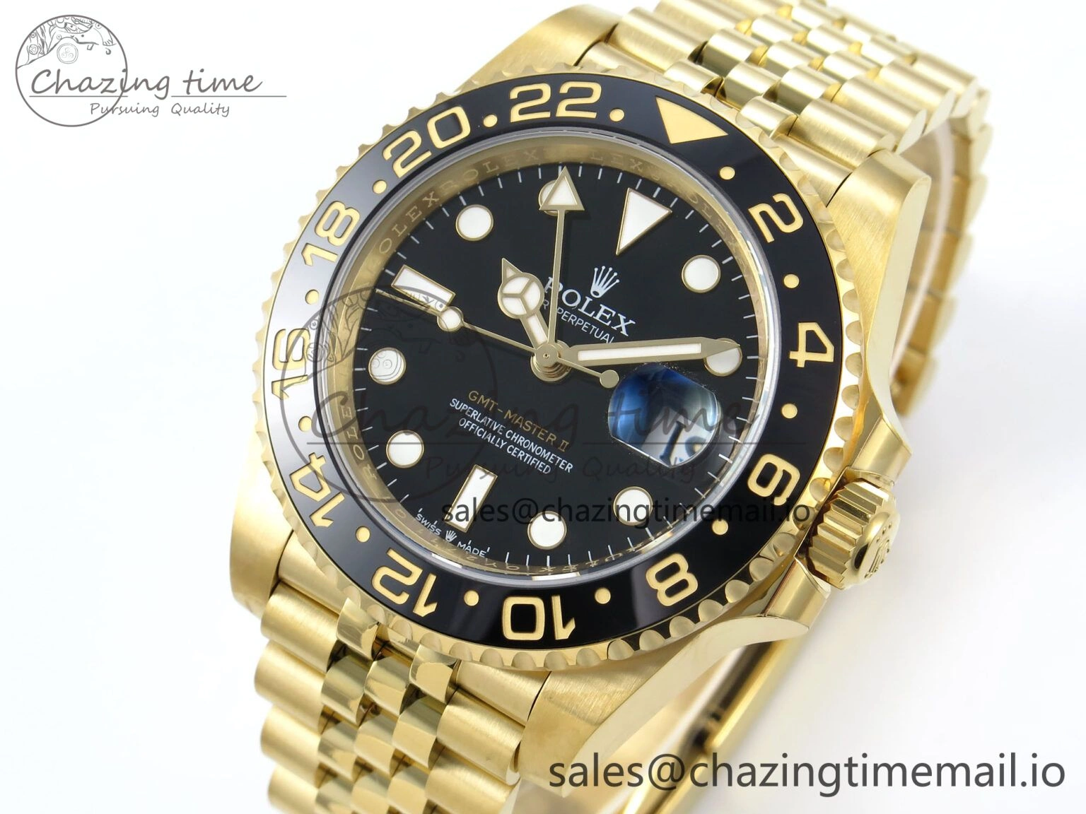 GMT-Master II 126718 LN Black Ceramic 904L Steel EWE 1:1 Best Edition on Jubilee Strap EWE3285 V ZipUp 822