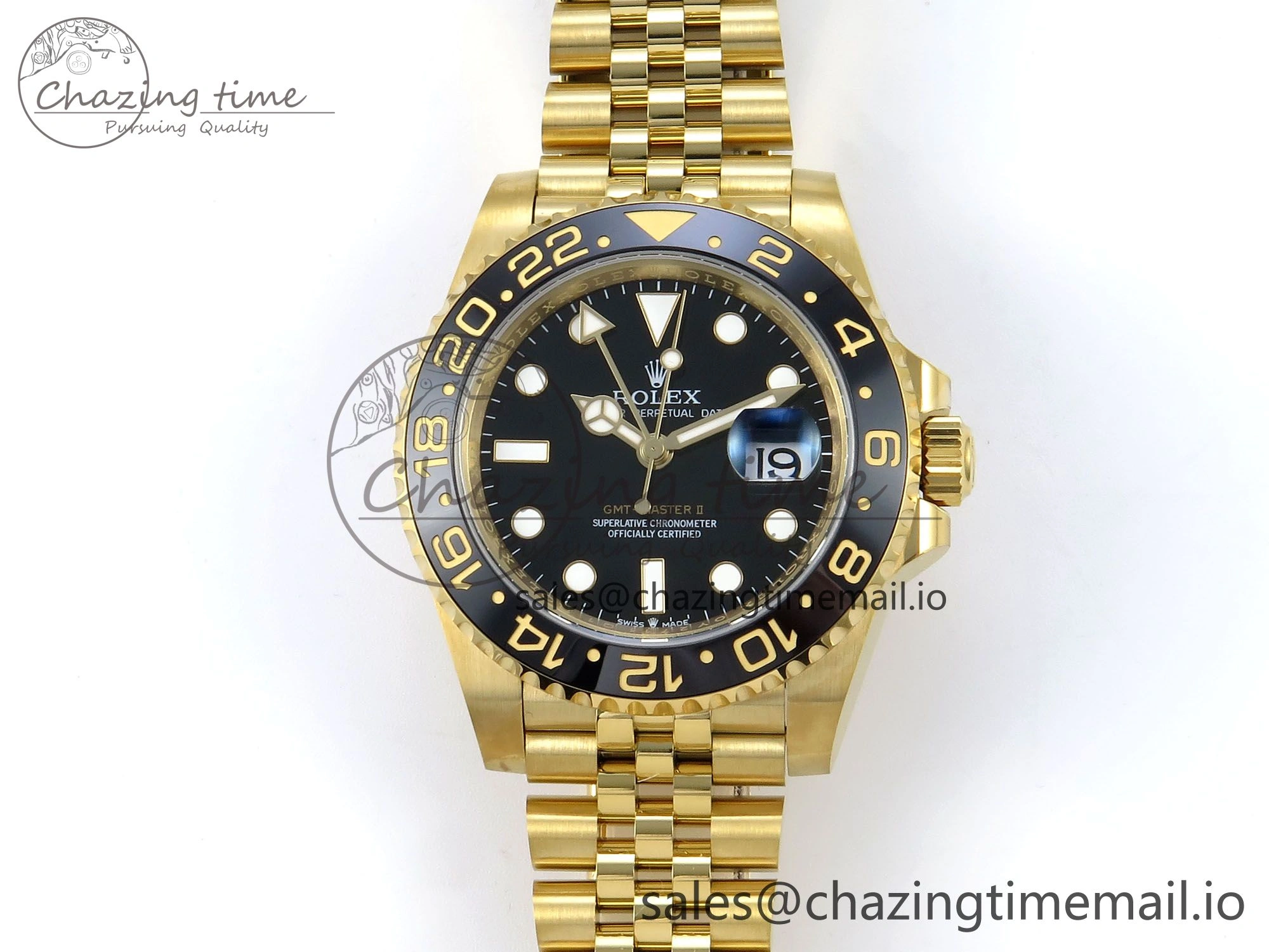 GMT-Master II 126718 LN Black Ceramic 904L Steel EWE 1:1 Best Edition on Jubilee Strap EWE3285 V ZipUp 822