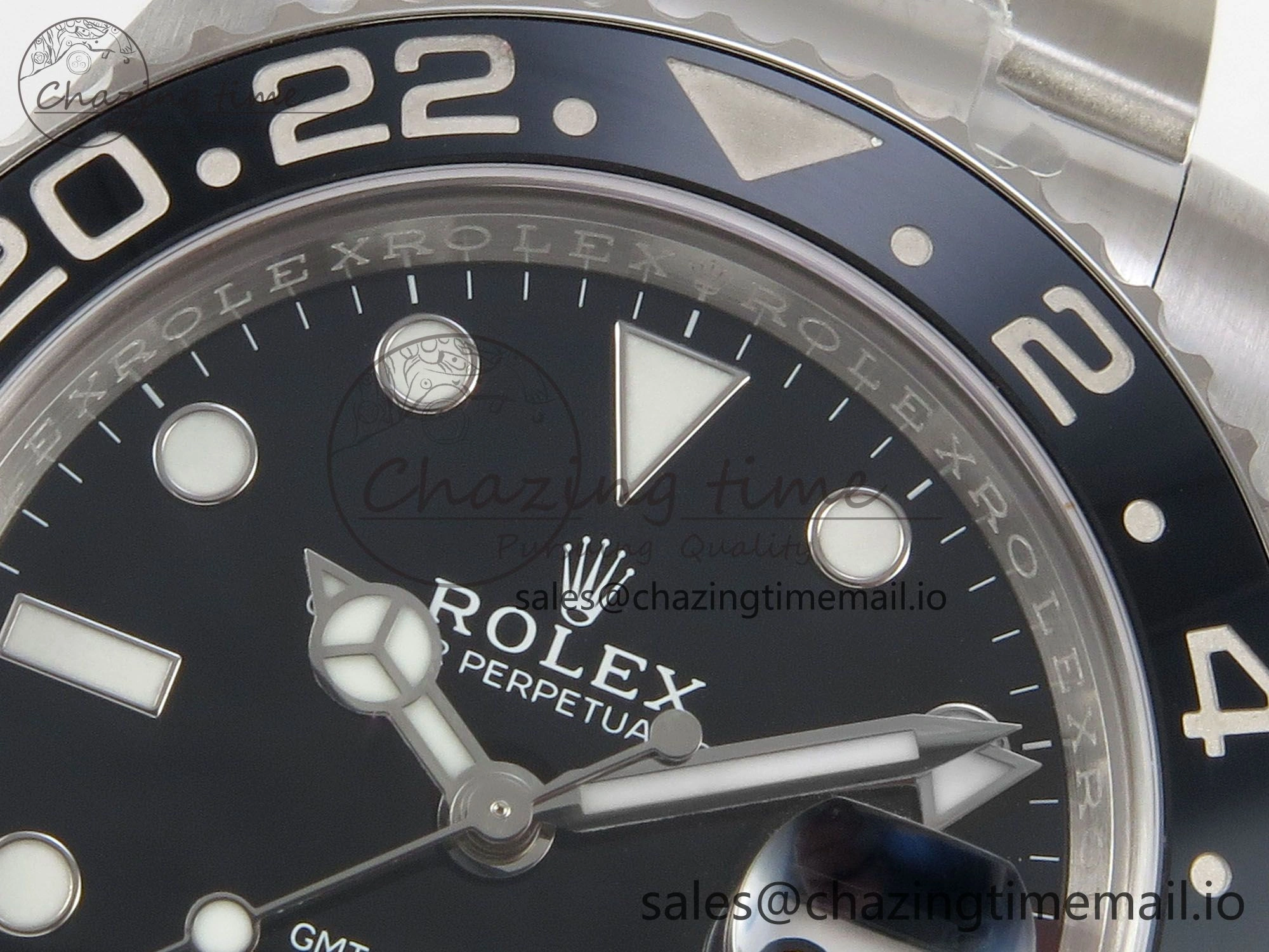 WrinkleFree GMT-Master II 126719 BLAKEN 904L 1:1 Best Edition Black Dial on SS Bracelet SH 181