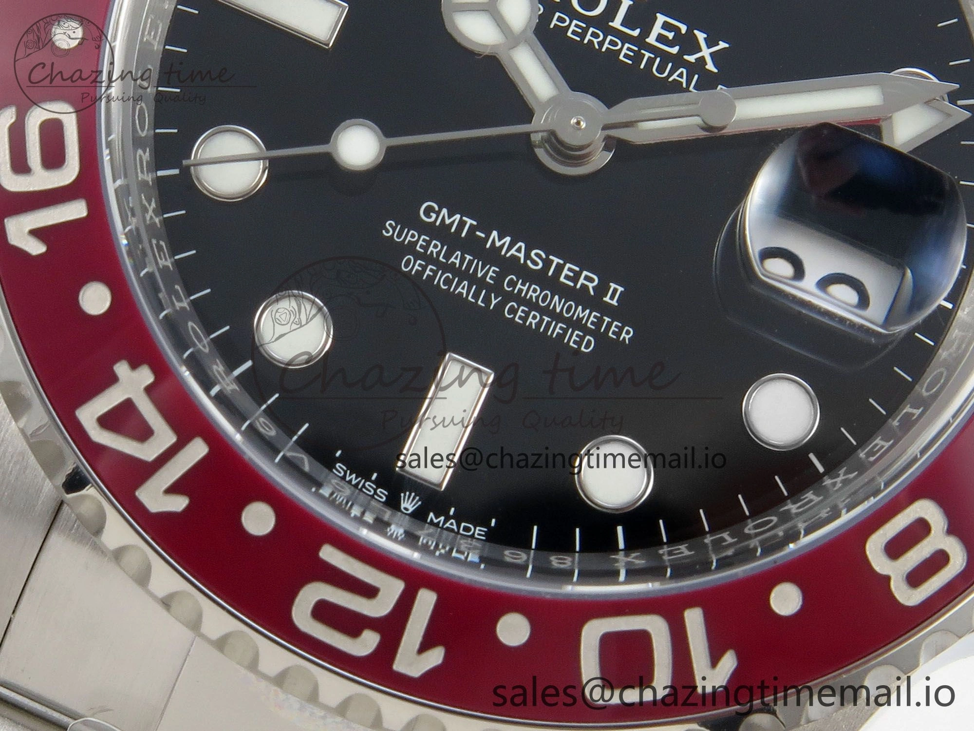 WrinkleFree GMT-Master II 126719 BLAKEN 904L 1:1 Best Edition Black Dial on SS Bracelet SH 181
