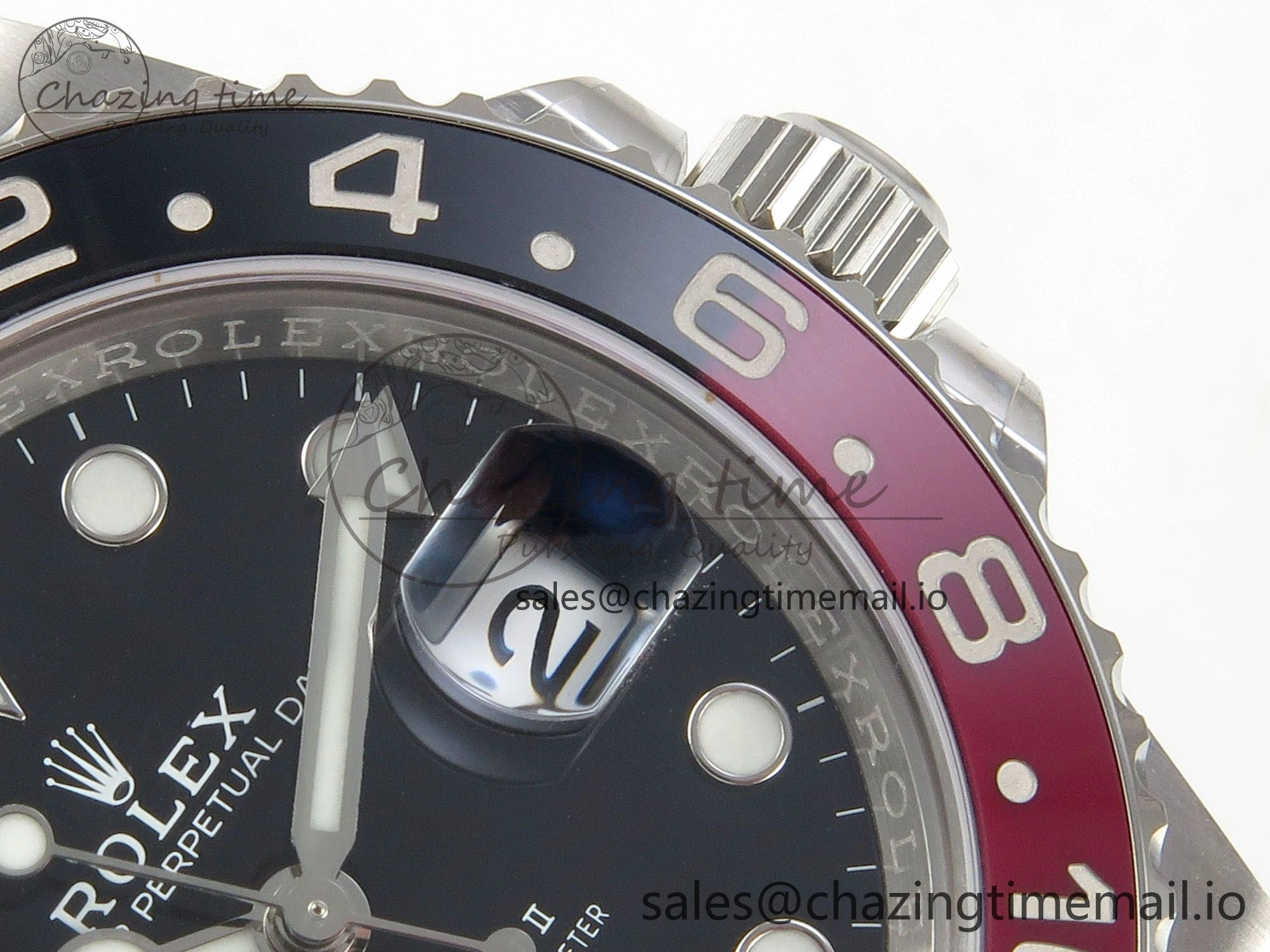 WrinkleFree GMT-Master II 126719 BLAKEN 904L 1:1 Best Edition Black Dial on SS Bracelet SH 181