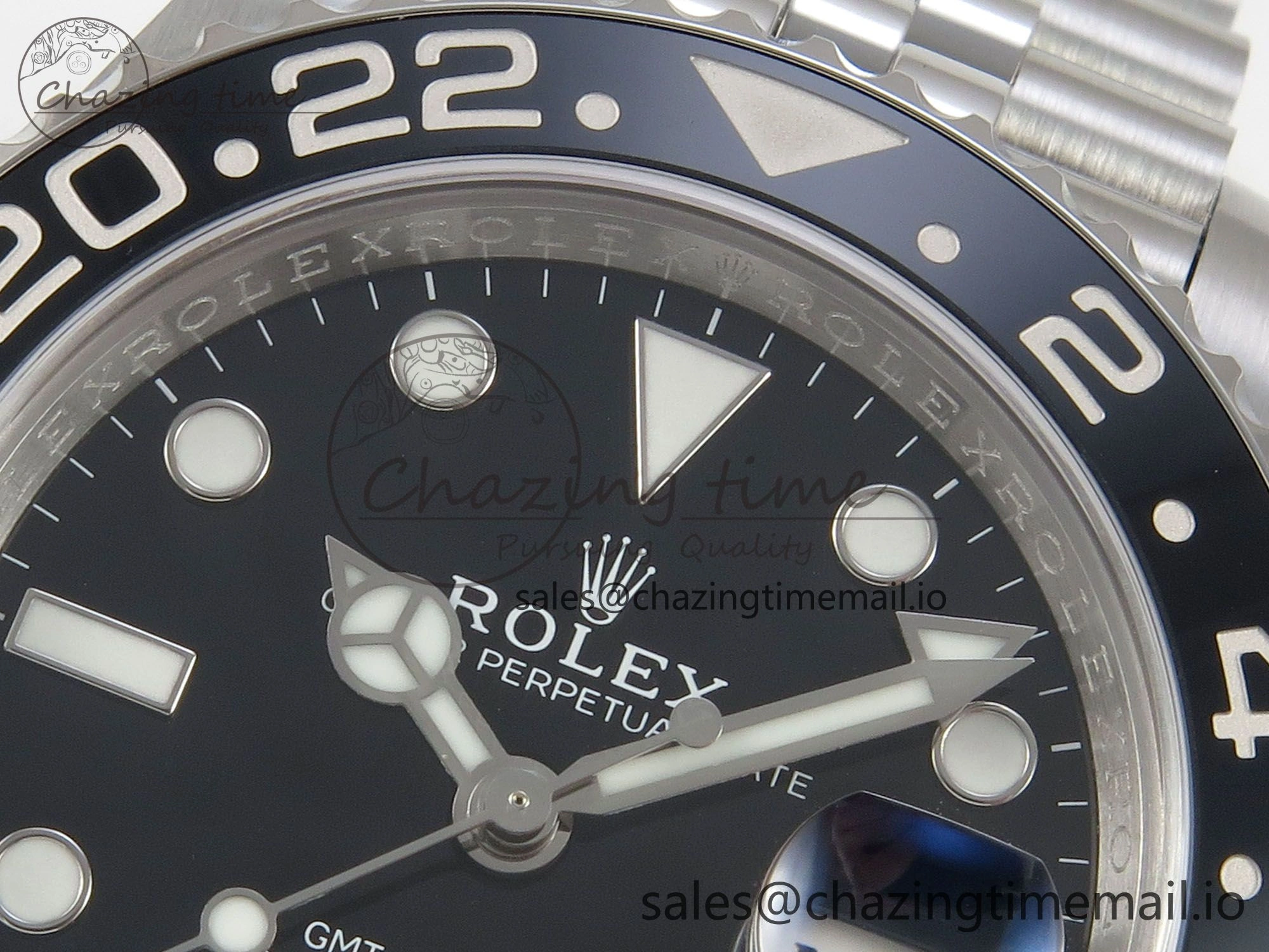 OnTrend GMT-Master II 126719 BLAKEN 904L 1:1 Best Edition Black Dial on SS Jubilee Bracelet SH 178