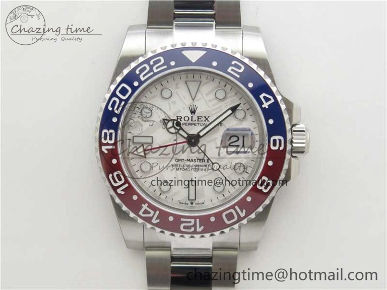 Breathable GMT-Master II 126719 BLRO 904L BP Maker 1:1 Best Edition Meteorite Dial On 904L Oyster Bracelet A3285 (Correct Hand Stack) 2520