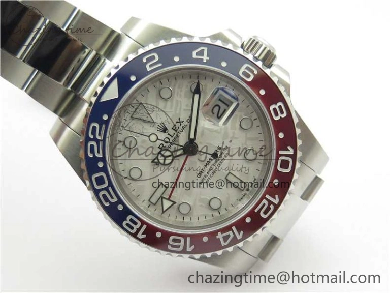 Breathable GMT-Master II 126719 BLRO 904L BP Maker 1:1 Best Edition Meteorite Dial On 904L Oyster Bracelet A3285 (Correct Hand Stack) 2520