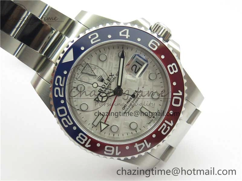 Breathable GMT-Master II 126719 BLRO 904L BP Maker 1:1 Best Edition Meteorite Dial On 904L Oyster Bracelet A3285 (Correct Hand Stack) 2520