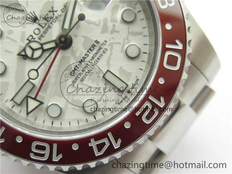 Breathable GMT-Master II 126719 BLRO 904L BP Maker 1:1 Best Edition Meteorite Dial On 904L Oyster Bracelet A3285 (Correct Hand Stack) 2520