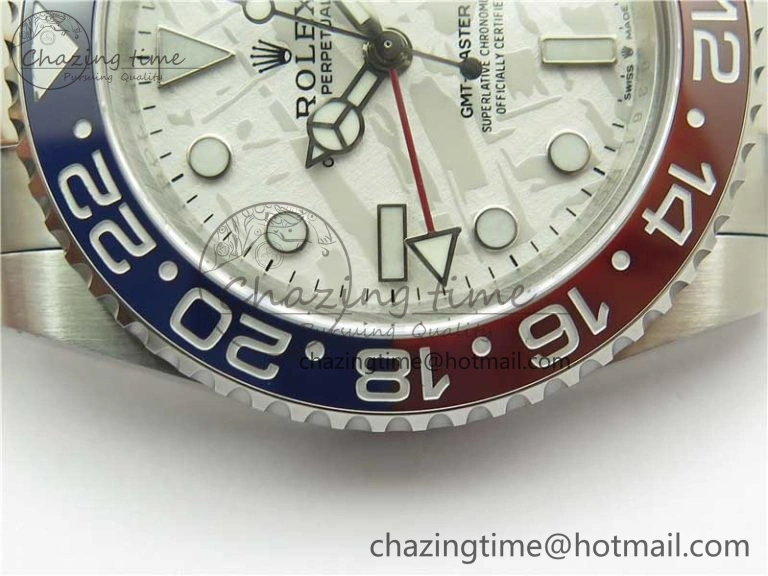 Breathable GMT-Master II 126719 BLRO 904L BP Maker 1:1 Best Edition Meteorite Dial On 904L Oyster Bracelet A3285 (Correct Hand Stack) 2520
