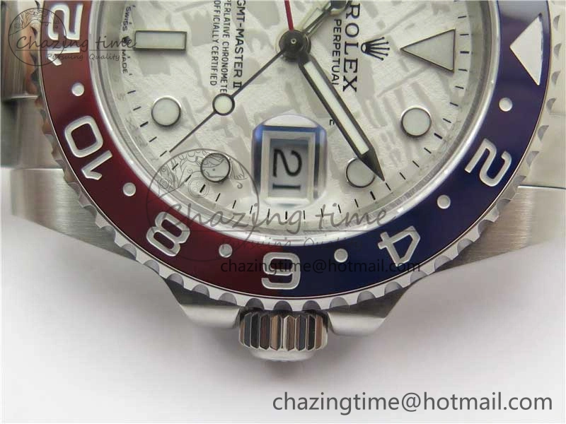 Breathable GMT-Master II 126719 BLRO 904L BP Maker 1:1 Best Edition Meteorite Dial On 904L Oyster Bracelet A3285 (Correct Hand Stack) 2520