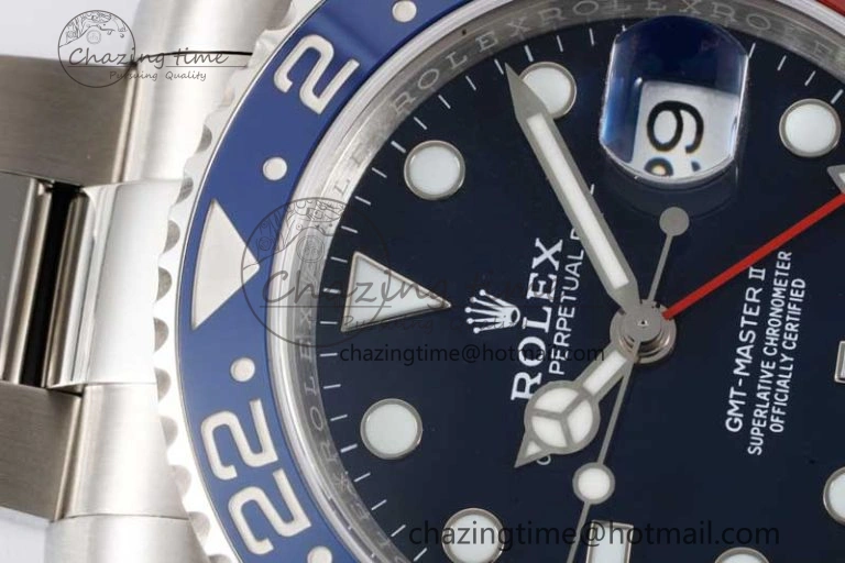 GMT Master II 126719 BLRO 904L SS APF 1:1 Best Edition Blue Dial on Bracelet VR3285 CHS Sustainable 2045