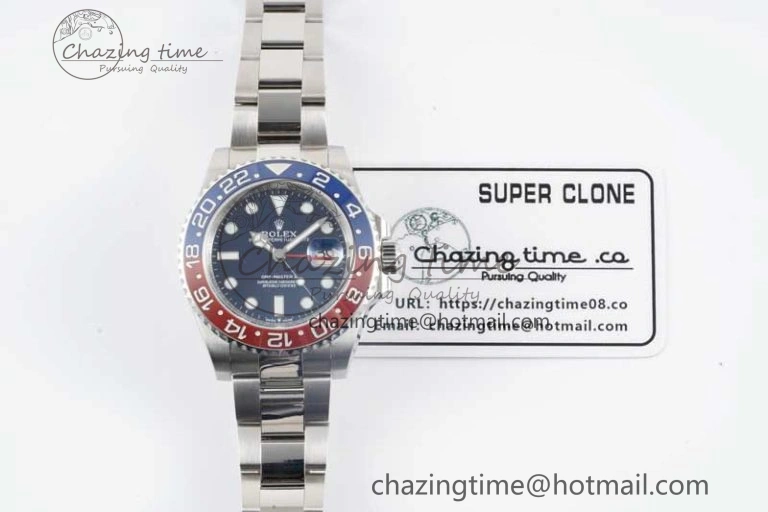 GMT Master II 126719 BLRO 904L SS APF 1:1 Best Edition Blue Dial on Bracelet VR3285 CHS Sustainable 2045