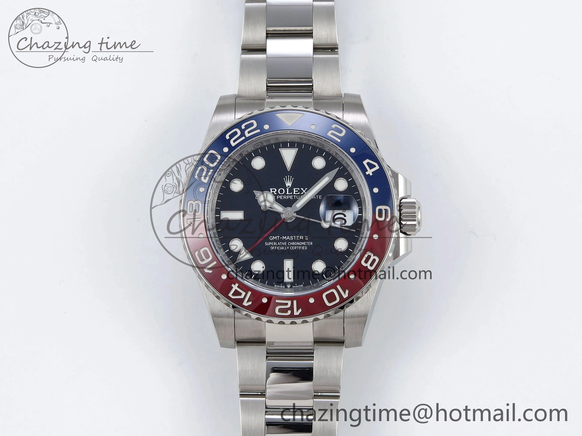 GMT-Master II 126719 BLRO Blue Red Ceramic C+SF Best Edition Blue Dial on Bracelet VR3285 CHS Popular 1629