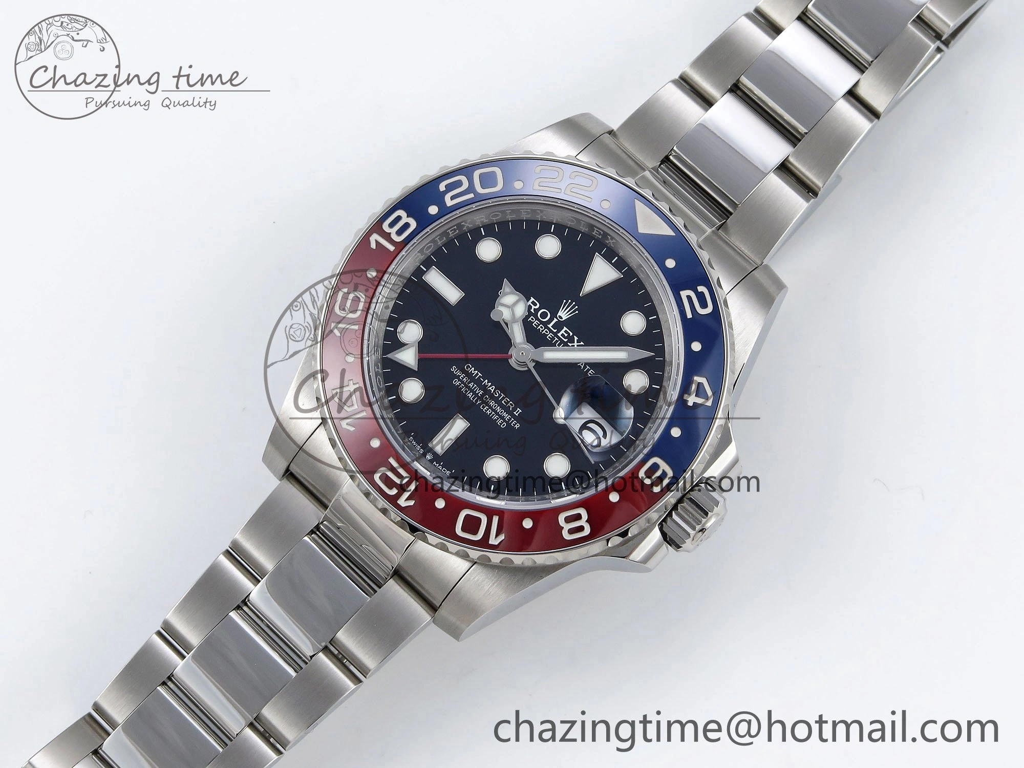 GMT-Master II 126719 BLRO Blue Red Ceramic C+SF Best Edition Blue Dial on Bracelet VR3285 CHS Popular 1629