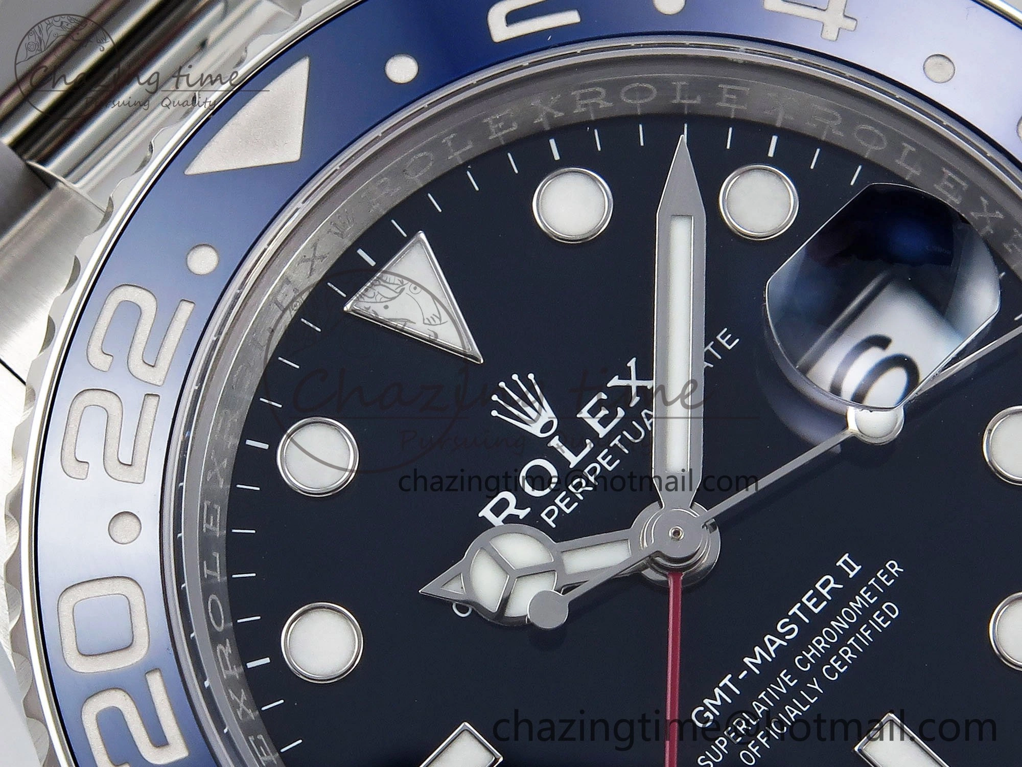 GMT-Master II 126719 BLRO Blue Red Ceramic C+SF Best Edition Blue Dial on Bracelet VR3285 CHS Popular 1629