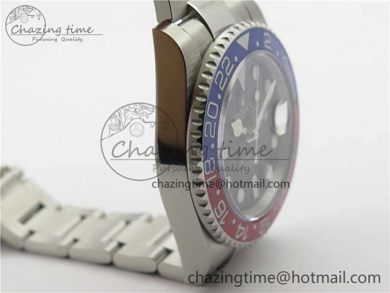 Lightweight GMT Master II 126719 BLRO Red Blue Ceramic 316L Steel Bp Maker 1:1 Best Edition Black Dial on SS Bracelet SA 2967