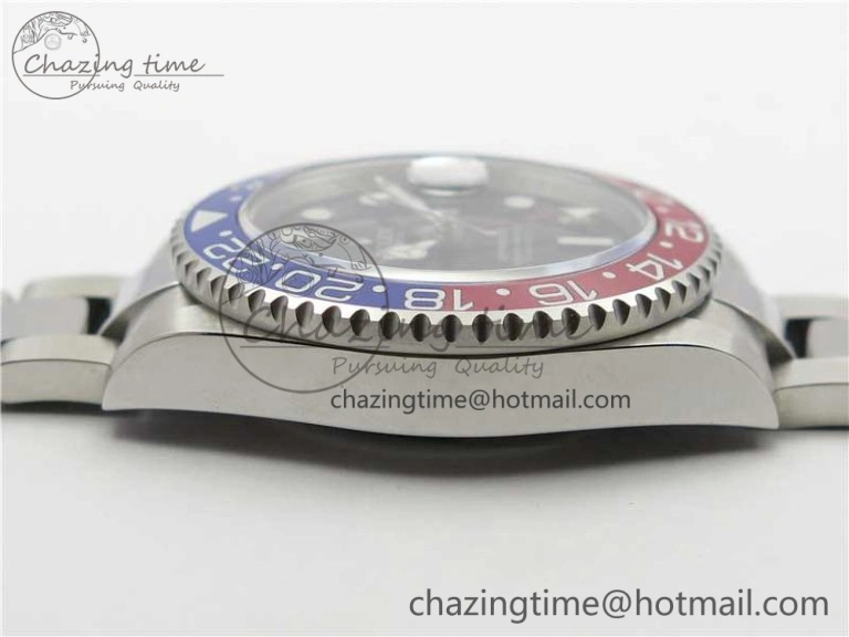 Lightweight GMT Master II 126719 BLRO Red Blue Ceramic 316L Steel Bp Maker 1:1 Best Edition Black Dial on SS Bracelet SA 2967