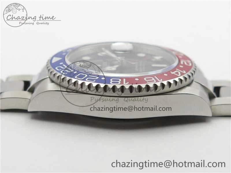 Lightweight GMT Master II 126719 BLRO Red Blue Ceramic 316L Steel Bp Maker 1:1 Best Edition Black Dial on SS Bracelet SA 2967
