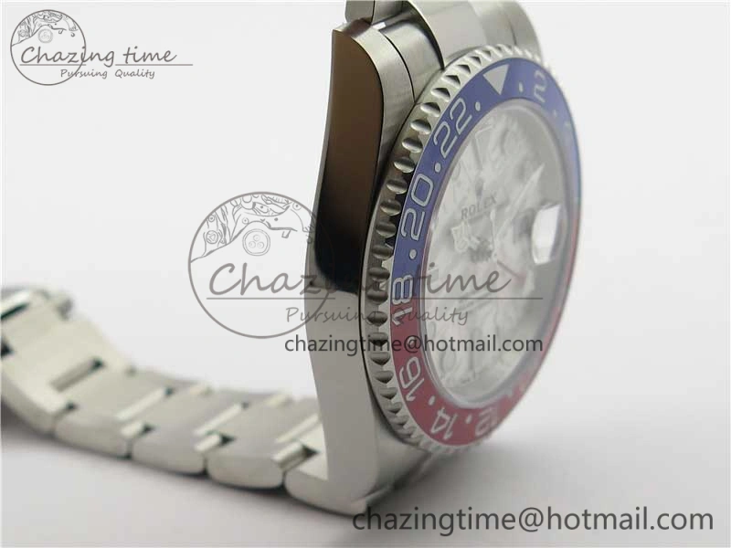 Attractive GMT Master II 126719 BLRO Red Blue Ceramic 316L Steel Bp Maker 1:1 Best Edition Meteorite Dial on SS Bracelet A 2966
