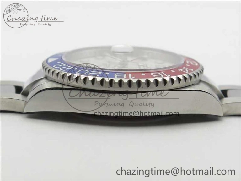 Attractive GMT Master II 126719 BLRO Red Blue Ceramic 316L Steel Bp Maker 1:1 Best Edition Meteorite Dial on SS Bracelet A 2966