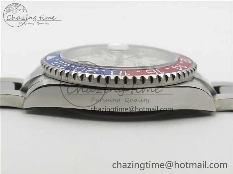 Attractive GMT Master II 126719 BLRO Red Blue Ceramic 316L Steel Bp Maker 1:1 Best Edition Meteorite Dial on SS Bracelet A 2966
