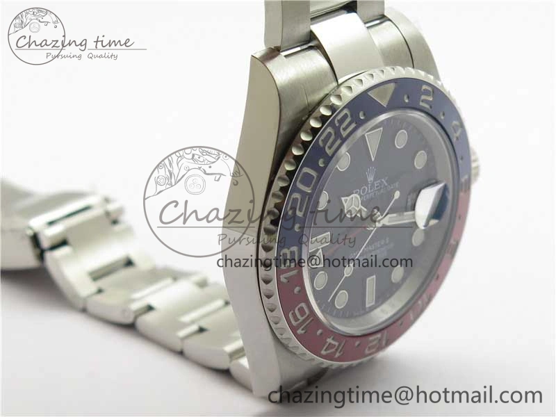 Sustainable GMT Master II 126719 BLRO Red Blue Ceramic 316L Steel ROF Best Edition Black Dial on SS Bracelet A 2654