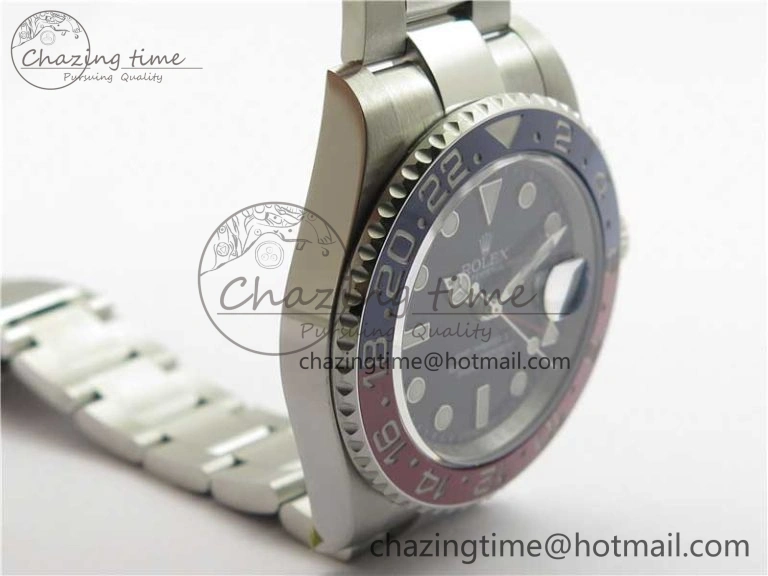 Sustainable GMT Master II 126719 BLRO Red Blue Ceramic 316L Steel ROF Best Edition Black Dial on SS Bracelet A 2654