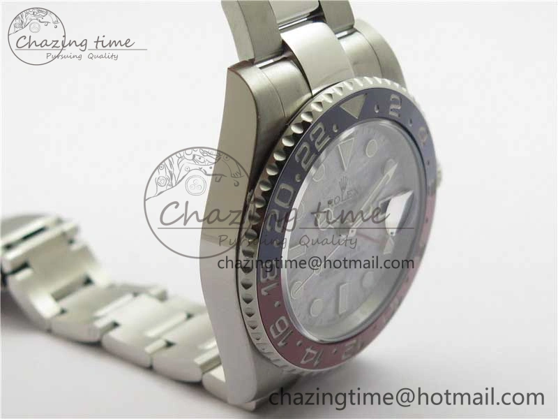 GMT Master II 126719 BLRO Red Blue Ceramic 316L Steel ROF Best Edition Meteorite Dial on SS Bracelet A SportInspired 2660