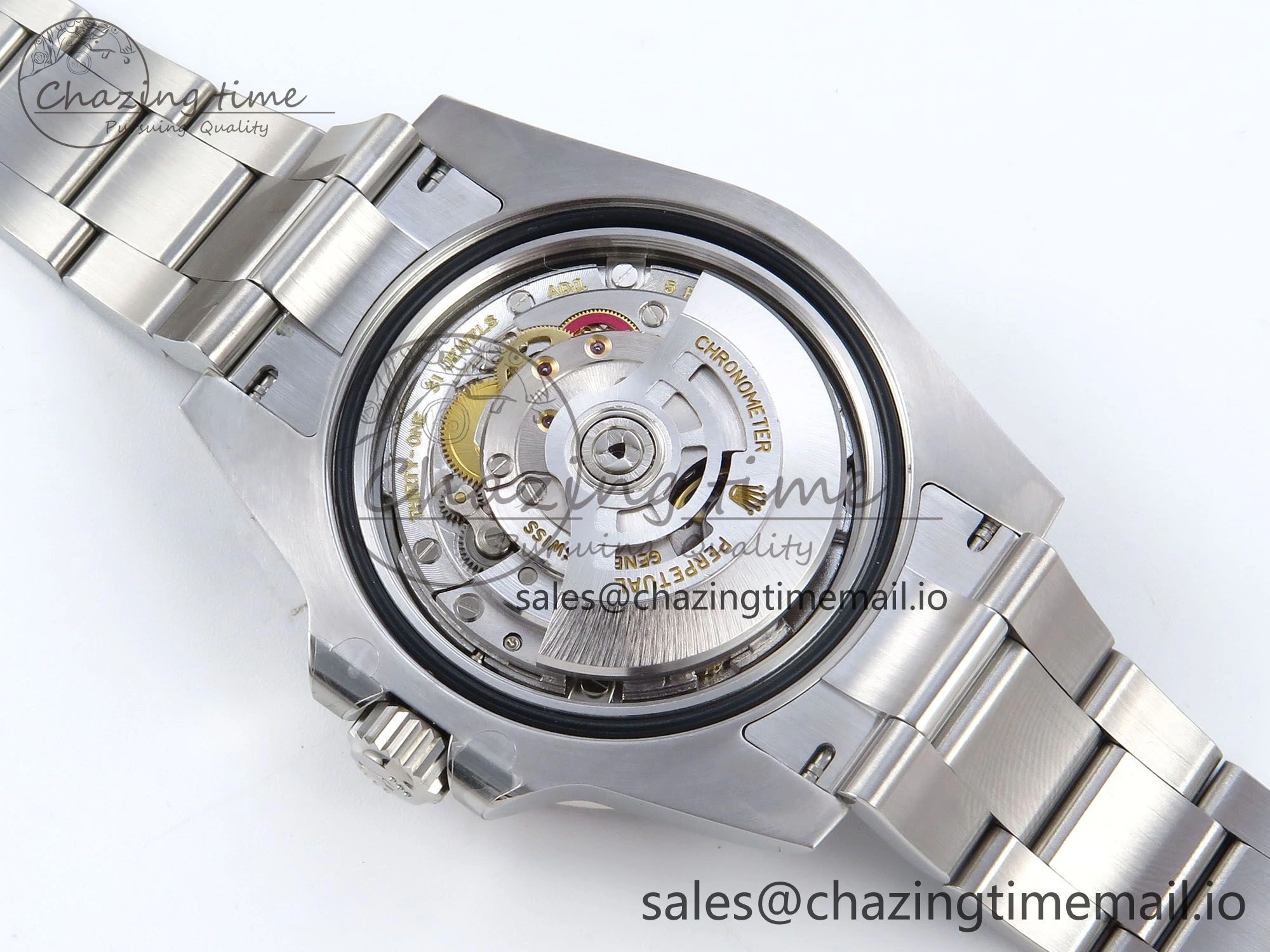GMT-Master II 126719 BLRO Red Blue Ceramic 904L Steel EWE 1:1 Best Edition Blue Dial on Oyster Strap EWE3285 V Vibrant 815