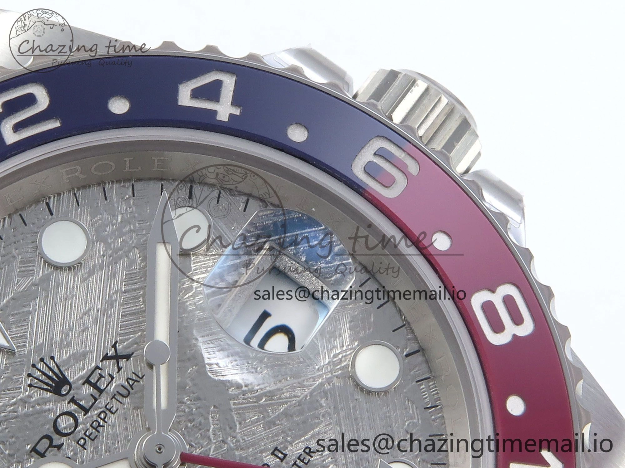 GoodFit GMT-Master II 126719 BLRO Red Blue Ceramic 904L Steel EWE 1:1 Best Edition Meteorite on Oyster Strap EWE3285 V 813