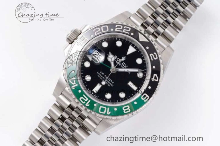GMT Master II 126720 VTNR 904L SS Clean Factory 1:1 Best Edition on Jubilee Bracelet VR3186 CHS FlexibleFit 2374