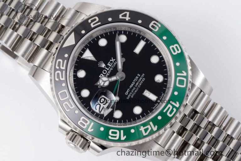 GMT Master II 126720 VTNR 904L SS Clean Factory 1:1 Best Edition on Jubilee Bracelet VR3186 CHS FlexibleFit 2374