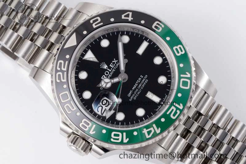 GMT Master II 126720 VTNR 904L SS Clean Factory 1:1 Best Edition on Jubilee Bracelet VR3186 CHS FlexibleFit 2374