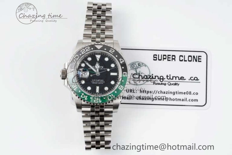 GMT Master II 126720 VTNR 904L SS Clean Factory 1:1 Best Edition on Jubilee Bracelet VR3186 CHS FlexibleFit 2374