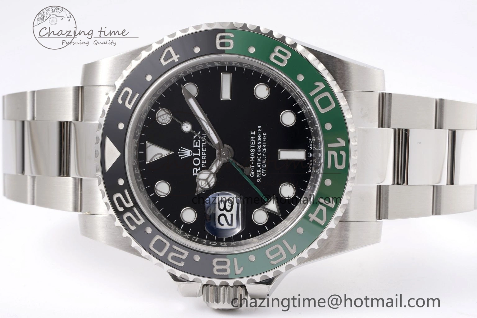 Chic GMT Master II 126720 VTNR 904L SS Clean Factory 1:1 Best Edition on Oyster Bracelet DD3285 CHS 1997