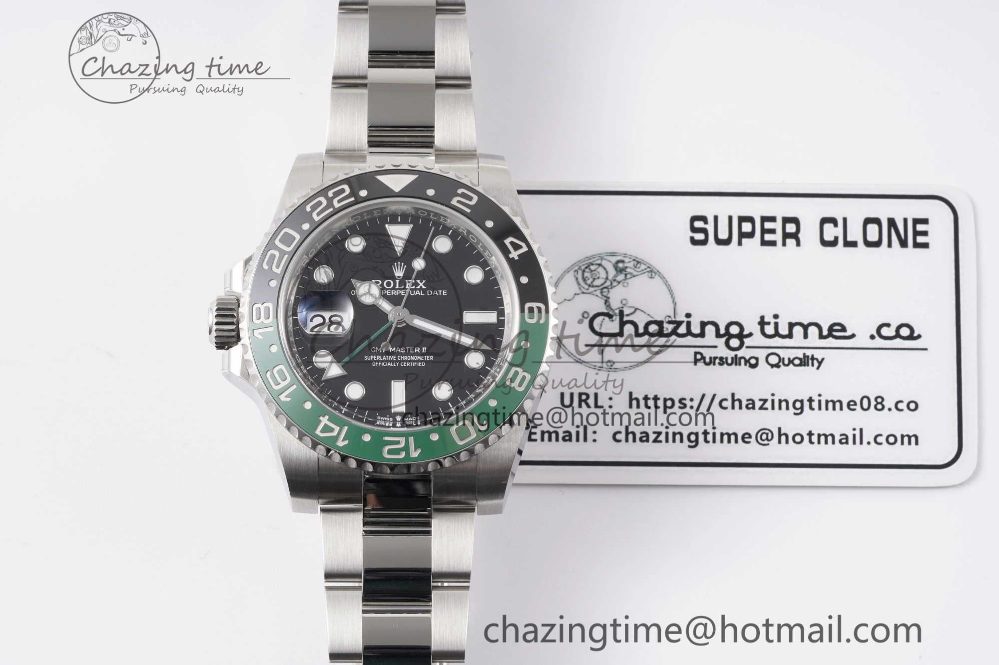 Chic GMT Master II 126720 VTNR 904L SS Clean Factory 1:1 Best Edition on Oyster Bracelet DD3285 CHS 1997
