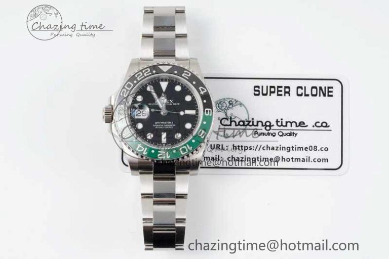 Breathable GMT Master II 126720 VTNR 904L SS Clean Factory 1:1 Best Edition on Oyster Bracelet VR3186 CHS 2375