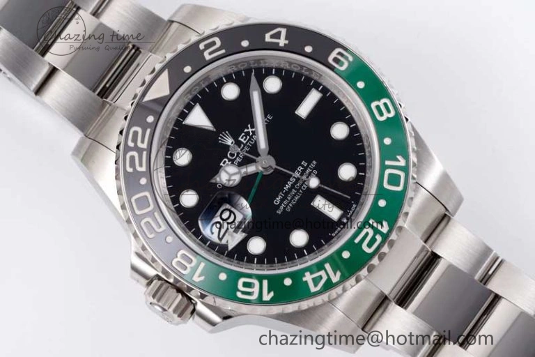 Breathable GMT Master II 126720 VTNR 904L SS Clean Factory 1:1 Best Edition on Oyster Bracelet VR3186 CHS 2375