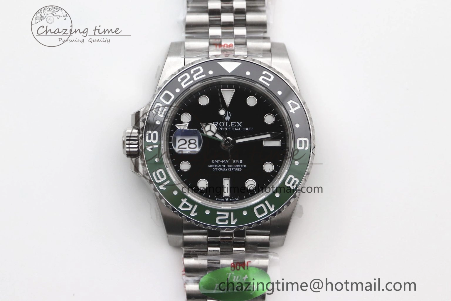 WaterResistant GMT Master II 126720 VTNR LHD 904L SS TW+ Best Edition on Jubilee Bracelet VR3285 CHS 1982