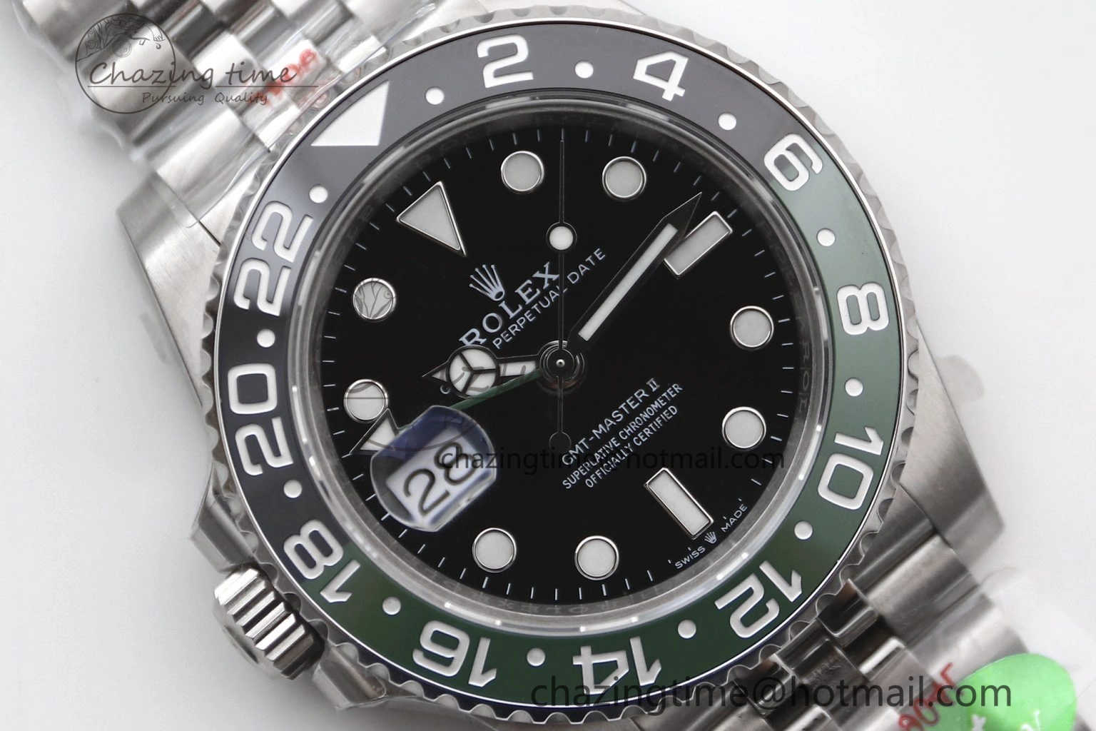WaterResistant GMT Master II 126720 VTNR LHD 904L SS TW+ Best Edition on Jubilee Bracelet VR3285 CHS 1982