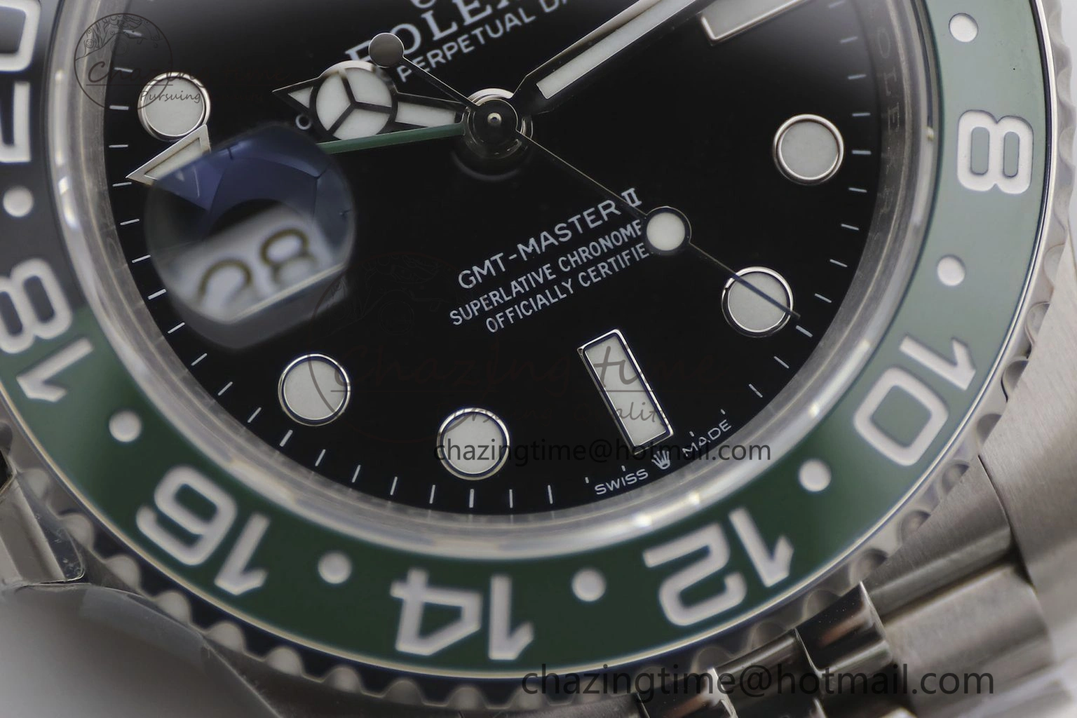 WaterResistant GMT Master II 126720 VTNR LHD 904L SS TW+ Best Edition on Jubilee Bracelet VR3285 CHS 1982