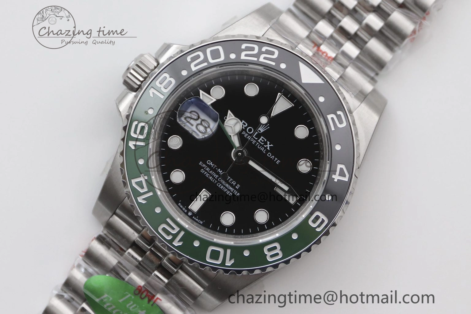 WaterResistant GMT Master II 126720 VTNR LHD 904L SS TW+ Best Edition on Jubilee Bracelet VR3285 CHS 1982