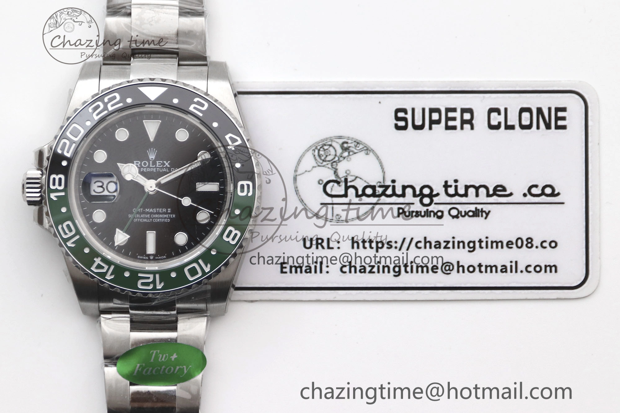 GMT Master II 126720 VTNR LHD 904L SS TW+ Best Edition on Oyster Bracelet VR3285 CHS SoftTouch 1981