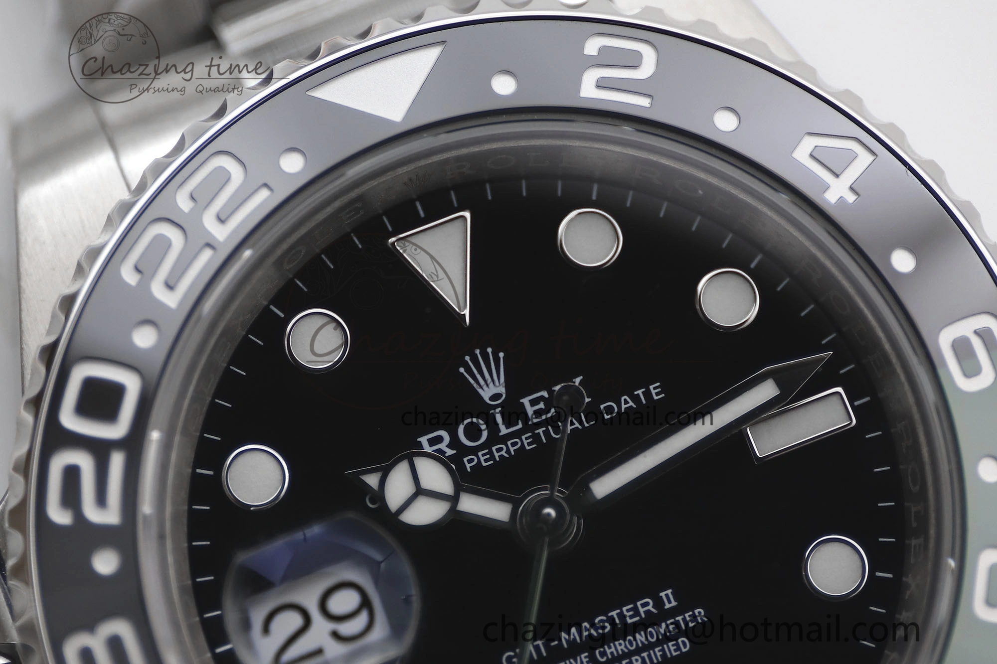GMT Master II 126720 VTNR LHD 904L SS TW+ Best Edition on Oyster Bracelet VR3285 CHS SoftTouch 1981