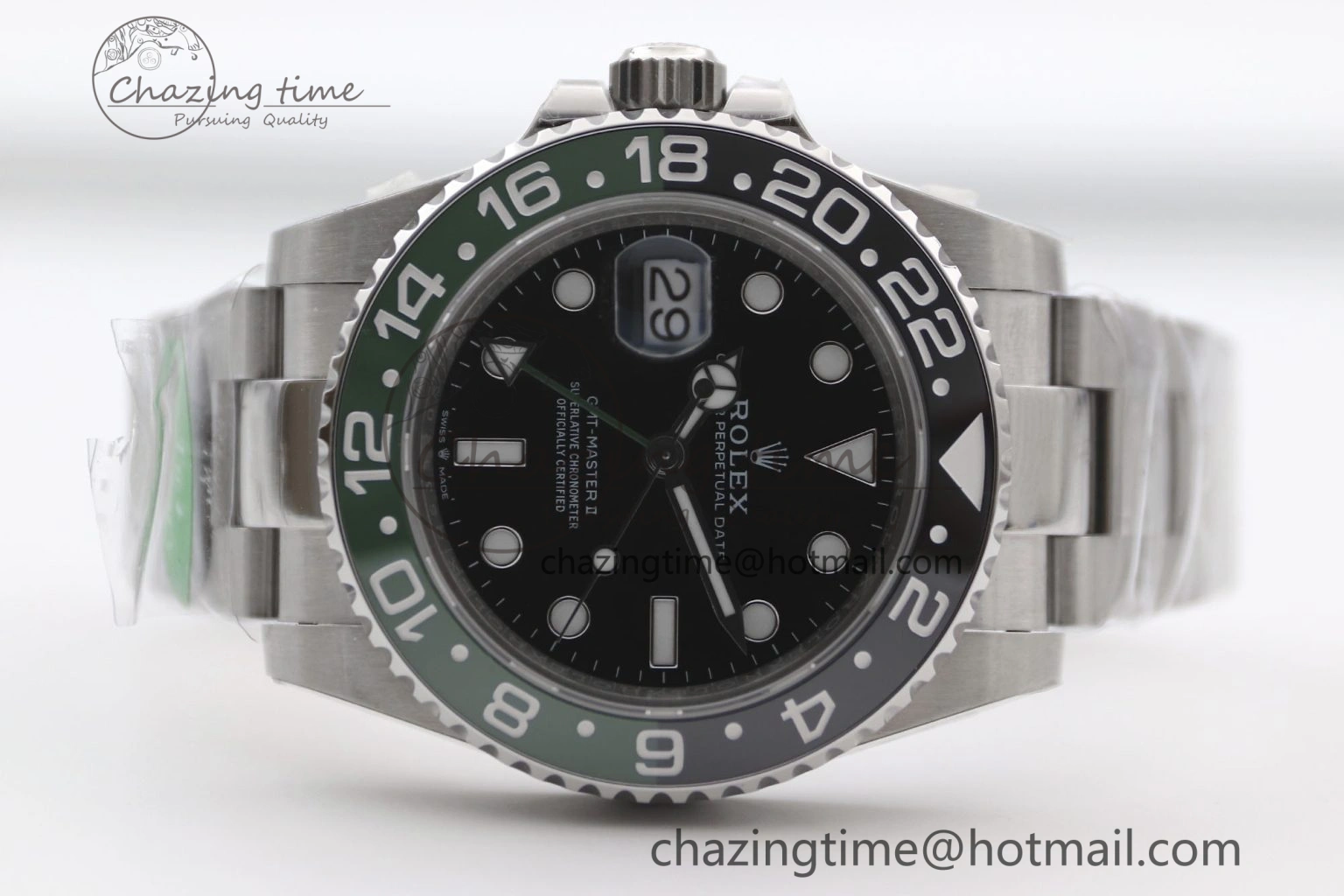 GMT Master II 126720 VTNR LHD 904L SS TW+ Best Edition on Oyster Bracelet VR3285 CHS SoftTouch 1981