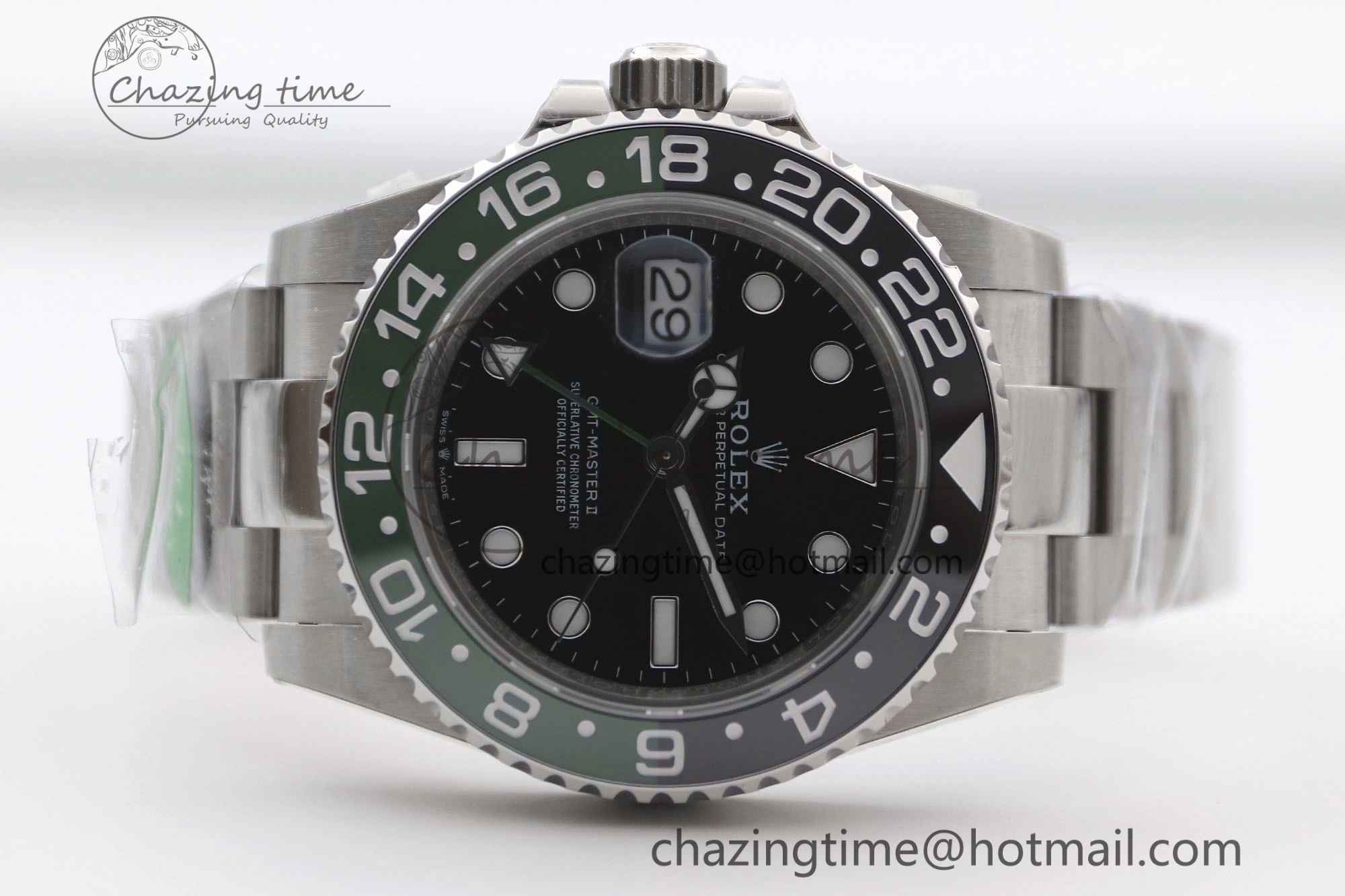 GMT Master II 126720 VTNR LHD 904L SS TW+ Best Edition on Oyster Bracelet VR3285 CHS SoftTouch 1981
