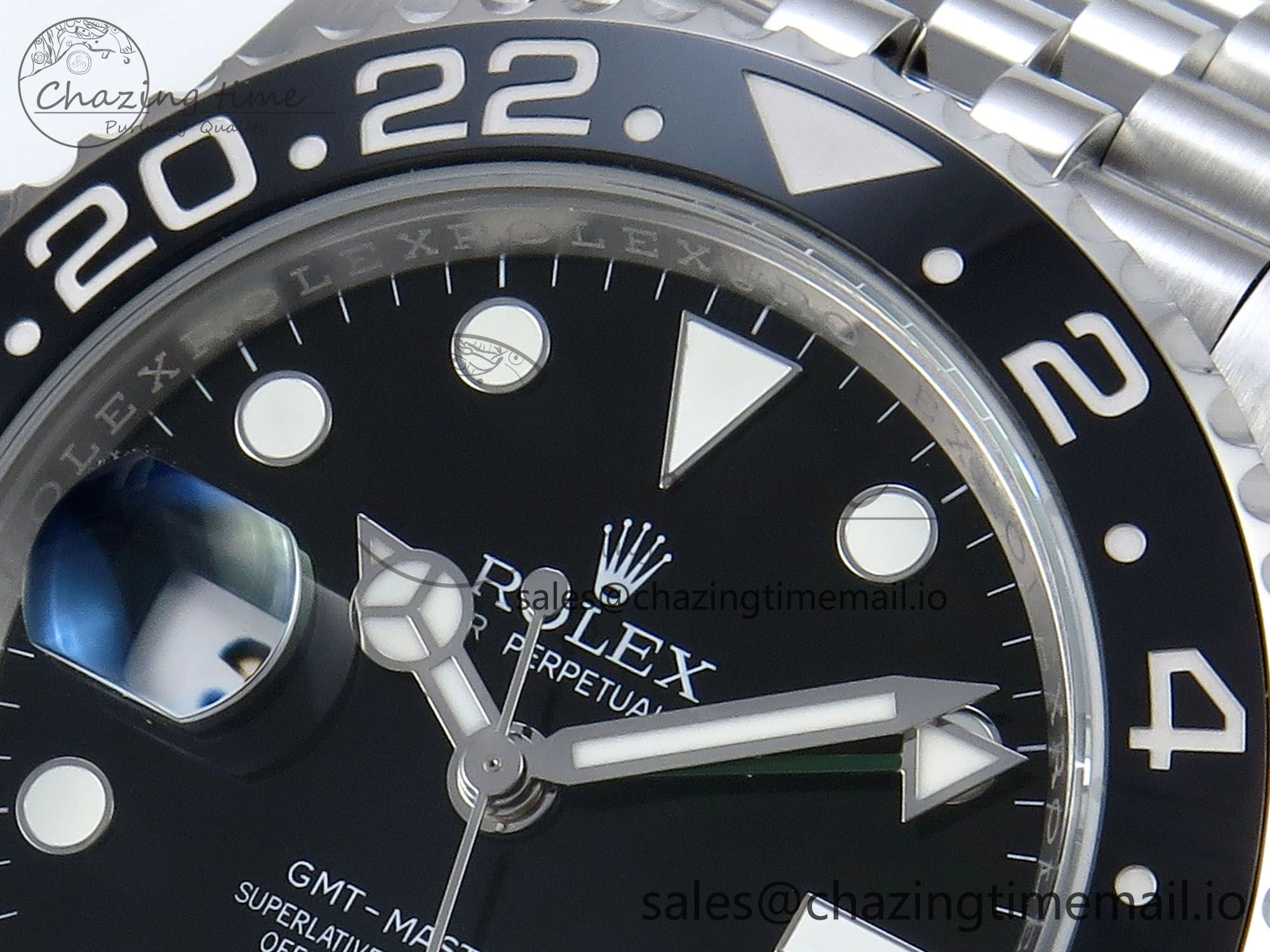 GMT Master II 126720 VTNR LHD 904L Steel EWE 1:1 Best Edition on Jubilee Strap EWE3285 V WeatherProof 816