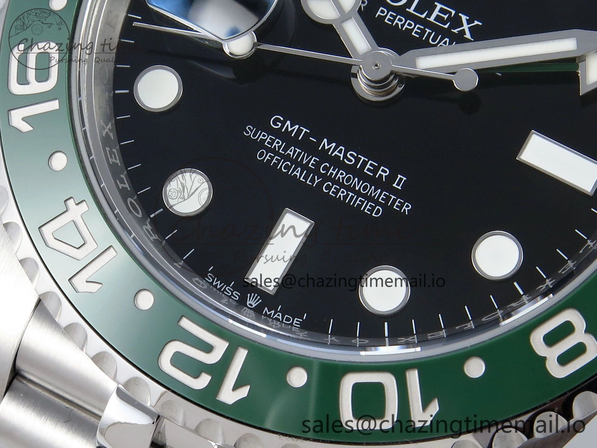 GMT Master II 126720 VTNR LHD 904L Steel EWE 1:1 Best Edition on Jubilee Strap EWE3285 V WeatherProof 816