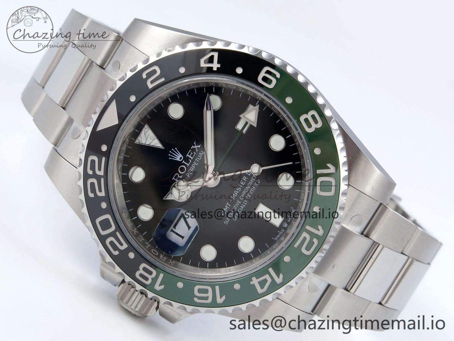 Modern GMT Master II 126720 VTNR LHD 904L Steel EWE 1:1 Best Edition on Oyster Strap EWE3285 V 817