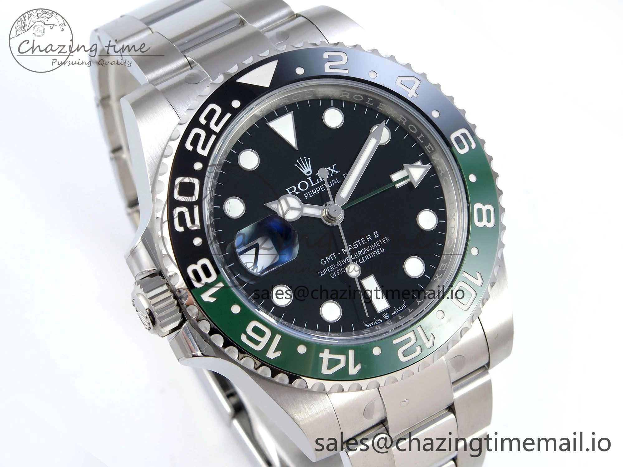 Modern GMT Master II 126720 VTNR LHD 904L Steel EWE 1:1 Best Edition on Oyster Strap EWE3285 V 817