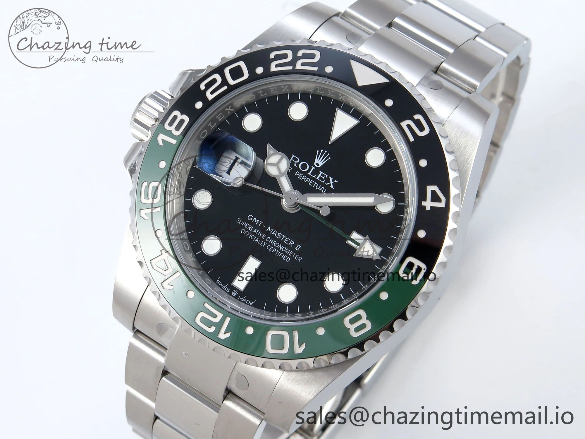 Modern GMT Master II 126720 VTNR LHD 904L Steel EWE 1:1 Best Edition on Oyster Strap EWE3285 V 817